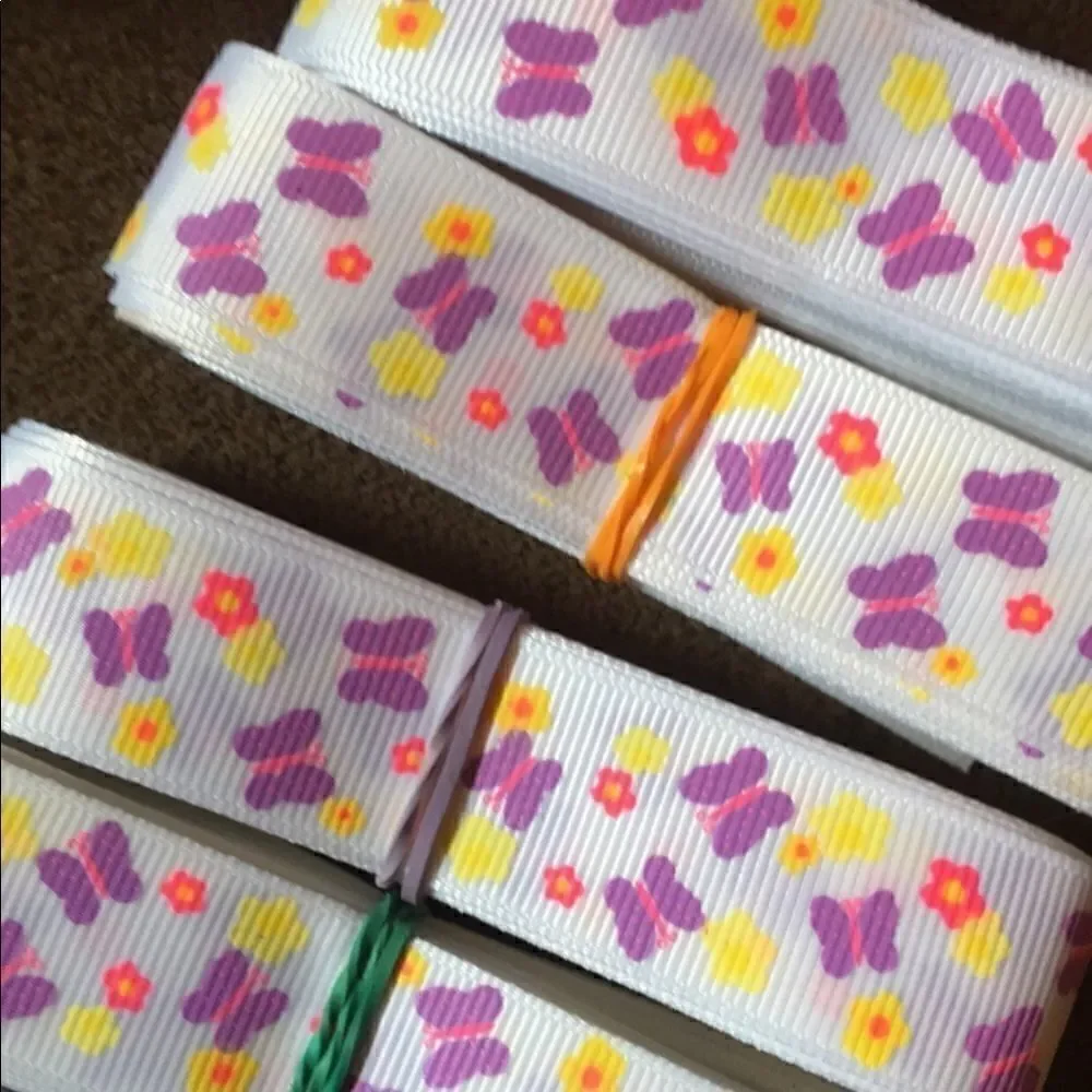 grosgrain Ribbon 7/8” 5 yards 5/$20 butterflies